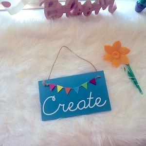 🔴 Create 🎨🎪 Decorative Sign Craft DIY Plaque